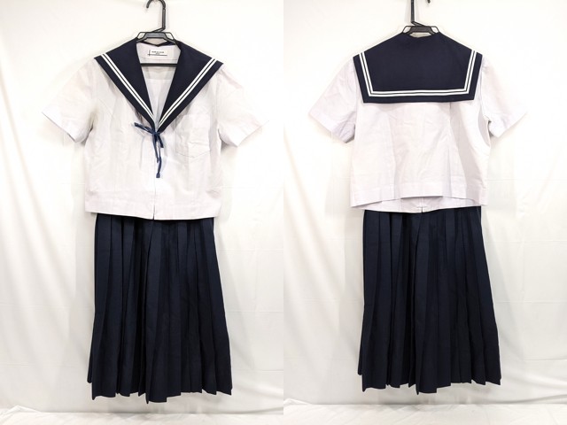 中学校?? 高校?? 夏服セーラー服+夏服スカート+ループタイ/yt2662【2KFD】