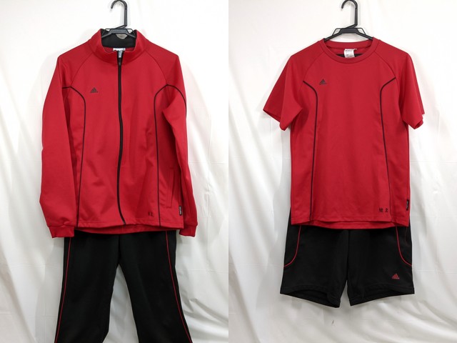 k29 東京都 神田女学園中学校高等学校 体操服 体操着 シャツ+ハーフパンツ+長袖ジャージ上下/yt2703【6SHF】