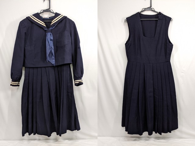 k56 中学校?? 高校?? 冬服セーラー服+ジャンパースカート+スカーフ/yt2730【6DHF】