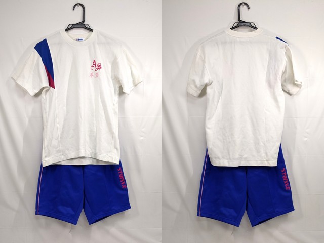 k75 愛知県 安城生活福祉高等専修学校 体操服 体操着 半袖シャツ+ハーフパンツ/yt2755 【4WOR】