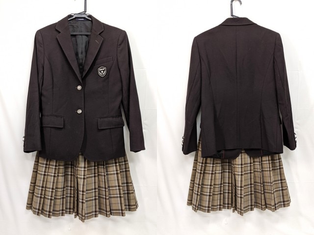 k92 京都府 北嵯峨高校 ブレザー+冬服スカート/yt2795【7JFG】