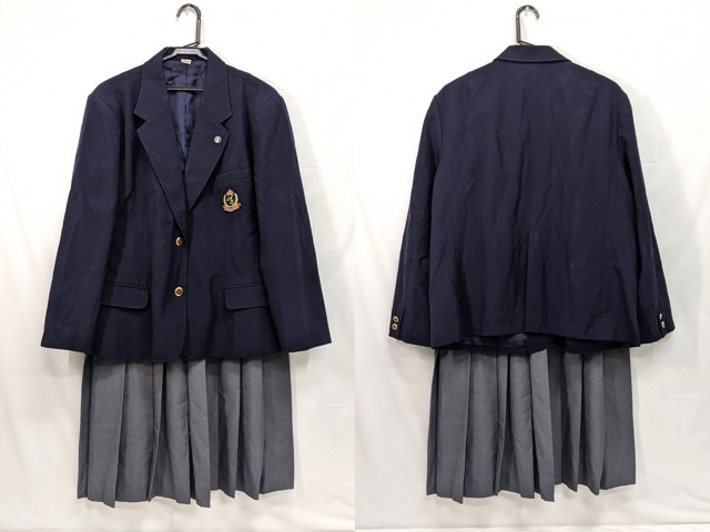 L33 東京都 足立区立第九中学校 ブレザー+冬服スカート/yt2822【1lERG】