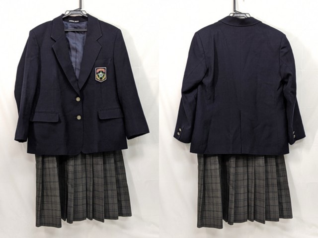 L33 東京都 大坂上中学校 ブレザー+冬服スカート/yt2828【35SF】