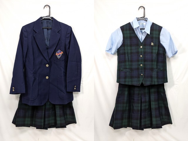 L47 京都府 上京中学校 ブレザー+半袖シャツ+ベスト/yt2889【15SJR】