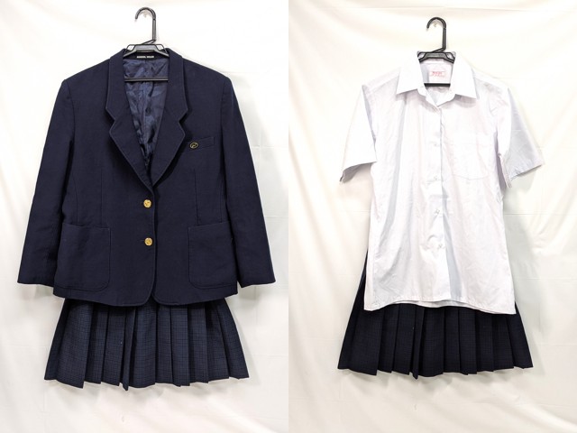 L73 東京都 練島高校 ブレザー+半袖シャツ+冬服スカート/yt2894【35RG】