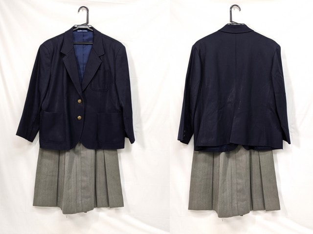 L73 奈良県 富雄高校 ブレザー+冬服スカート/yt2897【75CF】