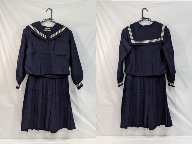 M44 中学校?? 高校?? 冬服セーラ服+冬服スカート/yt2945【25EF】