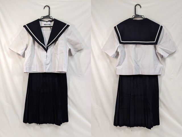 M44 中学校?? 高校?? 夏服セーラー服 サイズ14+夏服スカート/yt2952【25FB】