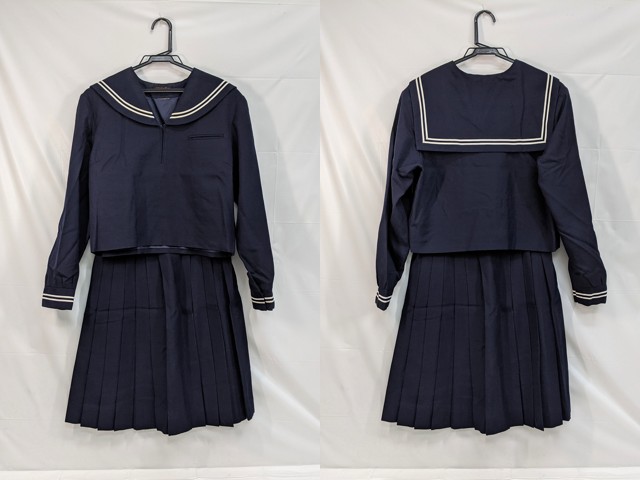 M44 中学校?? 高校?? 冬服セーラー服+冬服スカート/yt2953【25FG】