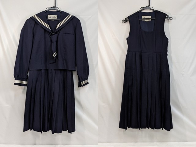 M44 中学校?? 高校?? 冬服セーラー服+ジャンパースカート/yt2956【4EKR】