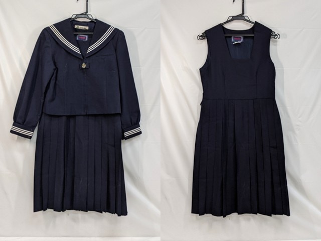 M44 中学校?? 高校?? 冬服セーラー服+ジャンパースカート/yt2957【6EKR】