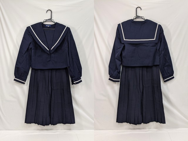 M44 中学校?? 高校?? 冬服セーラー服 11号?+夏服スカート/yt2920【25SE】