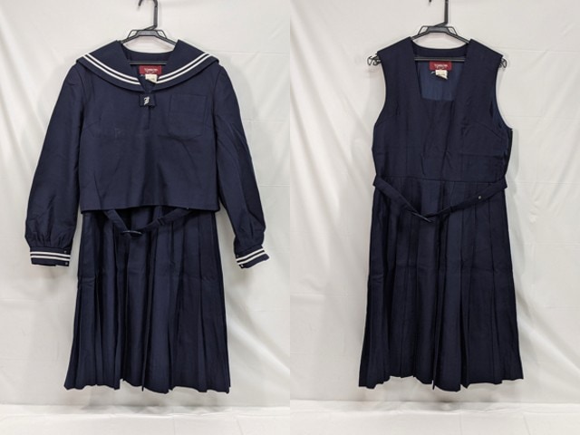 M44 中学校?? 高校?? 冬服セーラー服+ジャンパースカート/yt2921【6GEF】