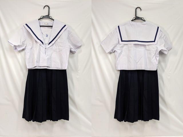 M44 中学校?? 高校?? 夏服セーラー服+夏服スカート/yt2925【3SLK】