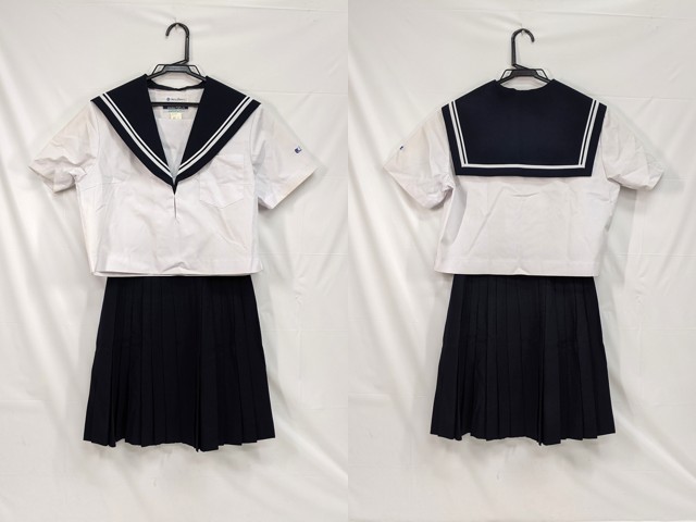 M44 中学校?? 高校?? 夏服セーラー服 170A+夏服スカート/yt2929【25WR】