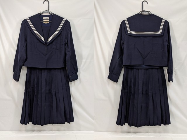 M44 中学校?? 高校?? 冬服セーラー服+冬服スカート/yt2931【25LK】