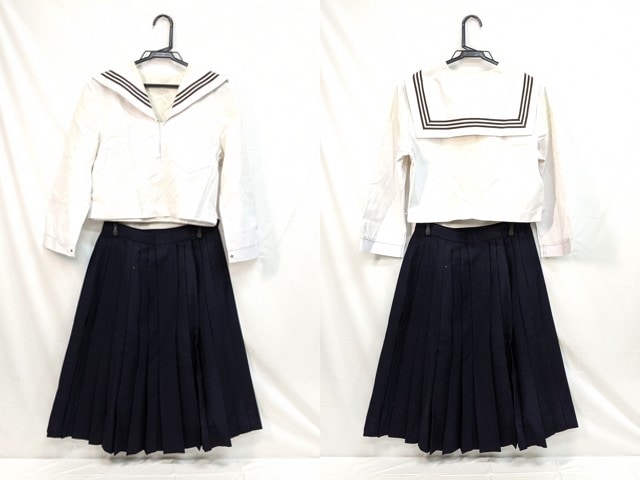 M44 中学校?? 高校?? 中間服セーラー服+夏服スカート/yt2992【25RK】