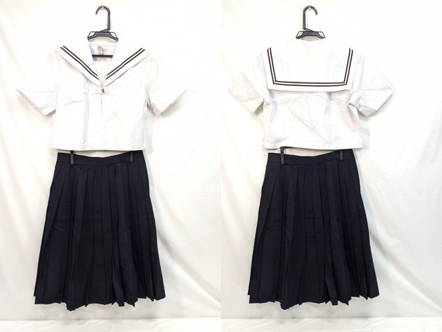 M44 中学校?? 高校?? 夏服セーラー服+夏服スカート/yt2999【4VG】