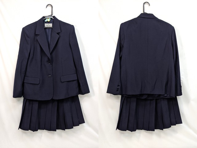 M44 中学校?? 高校?? ブレザー サイズLL+冬服スカート/yt3013【5VGI】