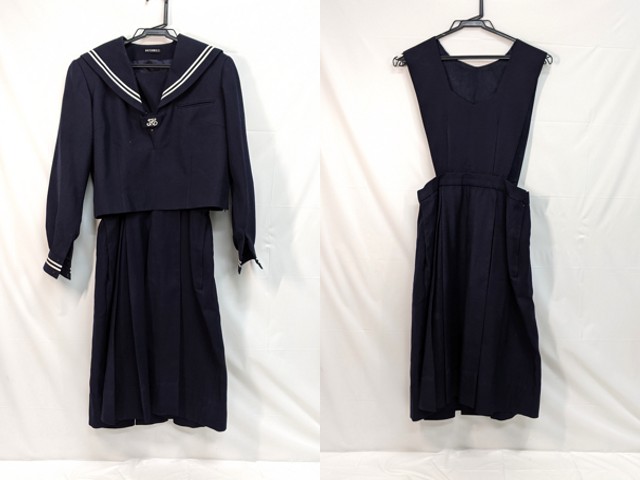 M44 中学校?? 高校?? 冬服セーラー服+ジャンパースカート/yt2958【5RUT】