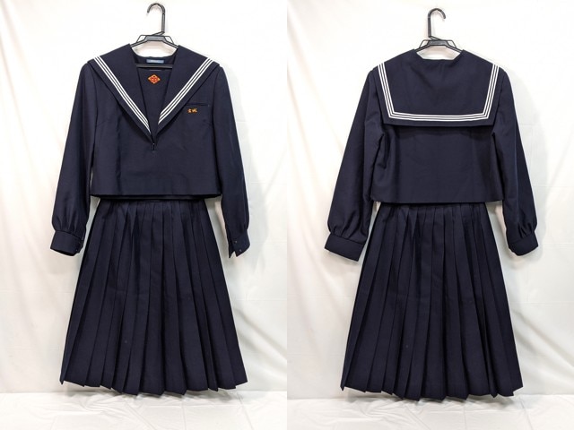 M44 中学校?? 高校?? 冬服セーラー服+冬服スカート/yt2959【2REI】