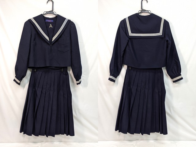 M44 中学校?? 高校?? 冬服セーラー服+冬服スカート/yt2969【2CKV】