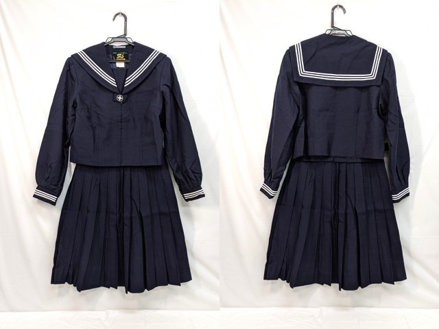 m44 中学校?? 高校?? 冬服セーラー服+冬服スカート/yt3060【5DHR】