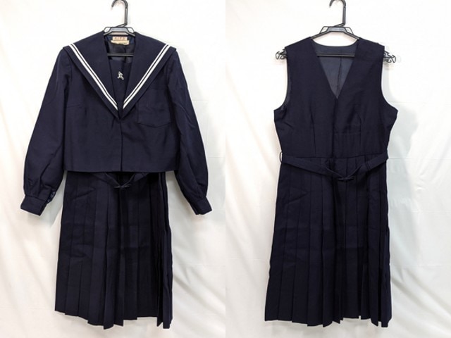 m044 中学校?? 高校?? 冬服セーラー服+ジャンパースカート/yt3066【2ALF】