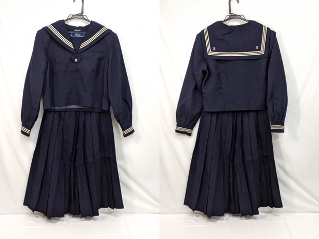 m44 中学校?? 高校?? 冬服セーラー服+冬服スカート/yt3067【5DKV】