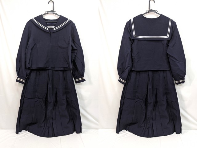 m44 中学校?? 高校?? 冬服セーラー服+冬服スカート/yt3072【2SDF】
