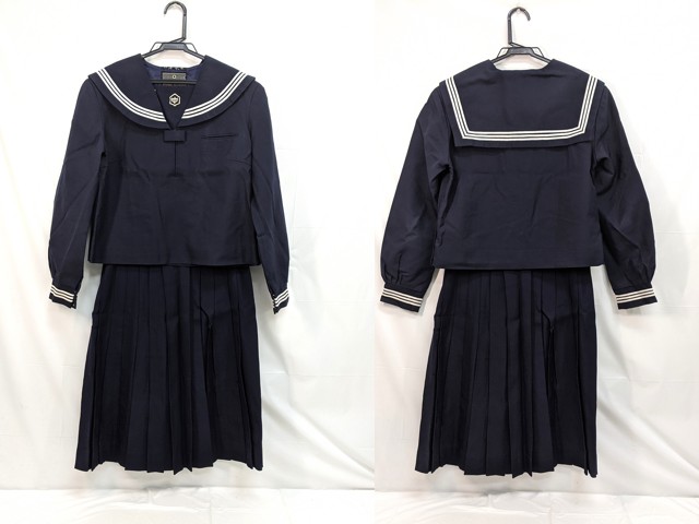 m44 中学校?? 高校?? 冬服セーラー服+冬服スカート/yt3073【5EDF】