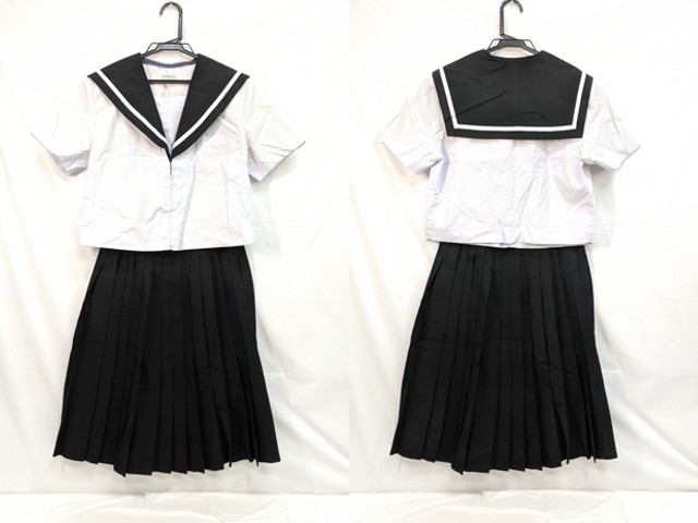 m44 中学校?? 高校?? 夏服セーラー服 13号?+夏服スカート/yt3076【2PEW】
