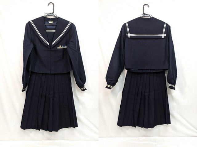 m44 中学校?? 高校?? 冬服セーラー服+冬服スカート/yt3077【2PEF】