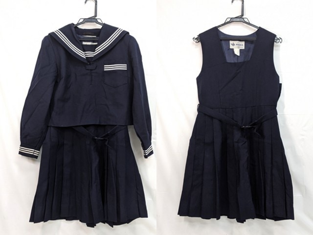 m44 中学校?? 高校?? 冬服セーラー服+ジャンパースカート/yt3078【5ERT】