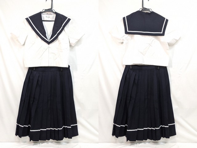 m44 中学校?? 高校?? 夏服セーラー服+夏服スカート/yt3079【5PEW】