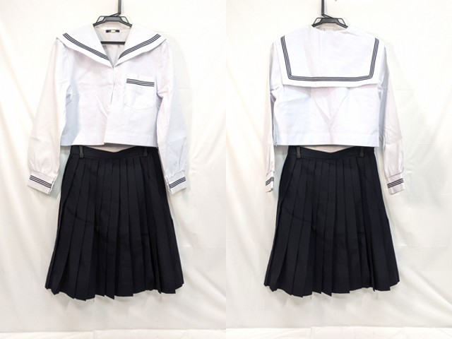 m44 中学校?? 高校?? 中間服セーラー服+夏服スカート/yt3080【5PET】