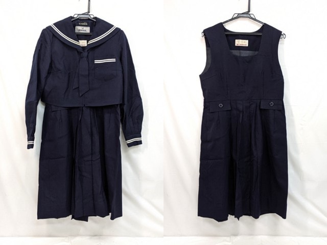 m44 中学校?? 高校?? ネクタイ付冬服セーラー服+ジャンパースカート/yt3087【5PSF】