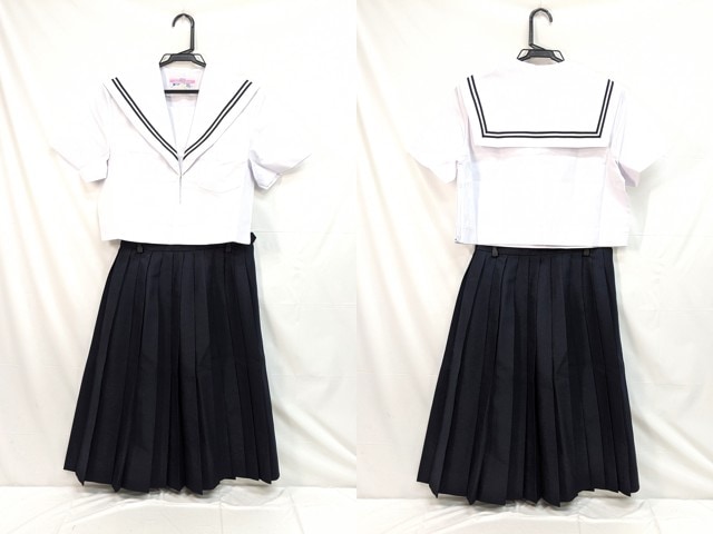 m44 中学校?? 高校?? 夏服セーラー服+夏服スカート/yt3090【2SFG】