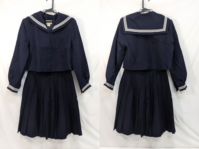 m44 中学校?? 高校?? 冬服セーラー服+夏服スカート/yt3096【5ERT】