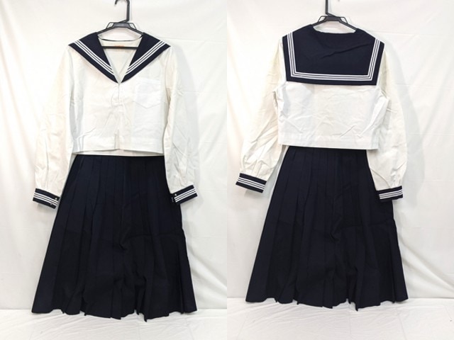 m44 中学校?? 高校?? 中間服セーラー服+夏服スカート/yt3099【2WER】