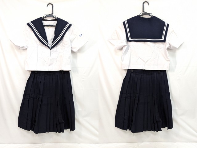 m44 中学校?? 高校?? 夏服セーラー服+夏服スカート/yt3109【2EOT】