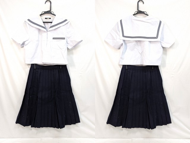 m44 中学校?? 高校?? 夏服セーラー服+夏服スカート/yt3112【2ASV】