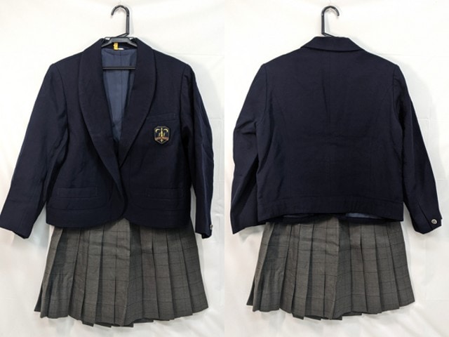 m44 東京都 日本大学鶴ヶ丘高校 ブレザー+冬服スカート/yt3120【8RFV】