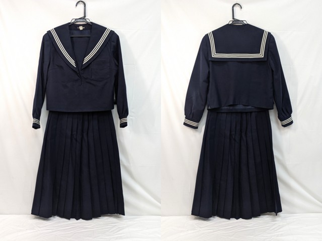 m44 中学校?? 高校?? 冬服セーラー服+冬服スカート/yt3128【25UG】