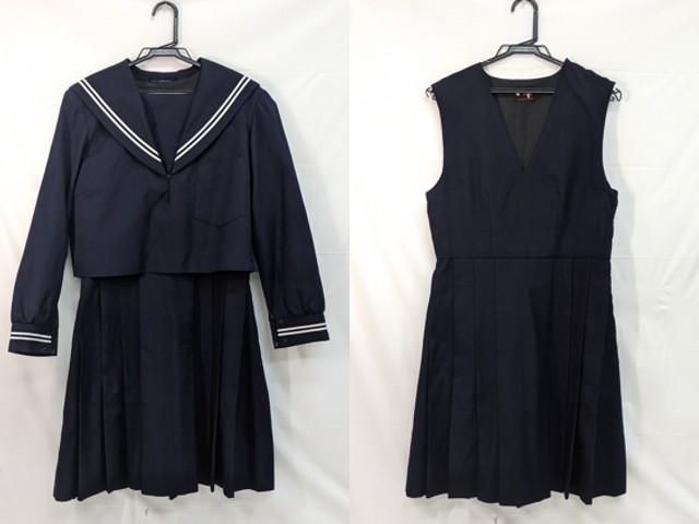 m44 中学校?? 高校?? 冬服セーラー服+ジャンパースカート/yt3129【5FRG】