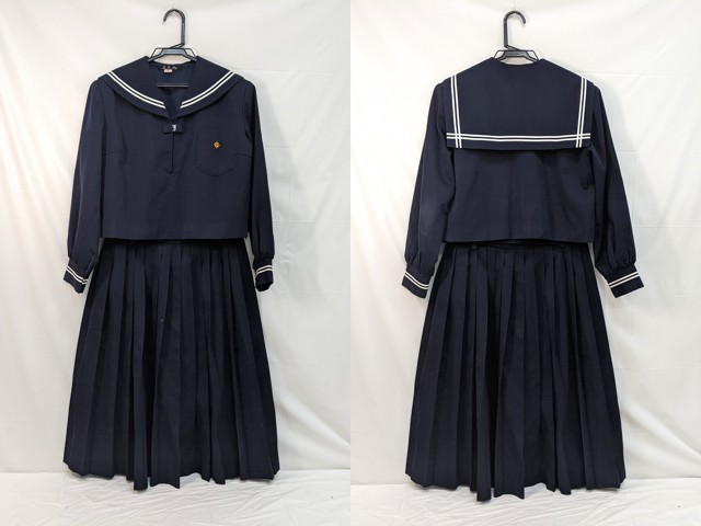 m44 中学校?? 高校?? 冬服セーラー服+冬服スカート/yt3130【5DKV】