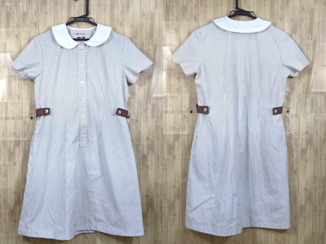 n42 京都 ノートルダム小学校 ワンピース(ベージュ)/yt3204【35ET】