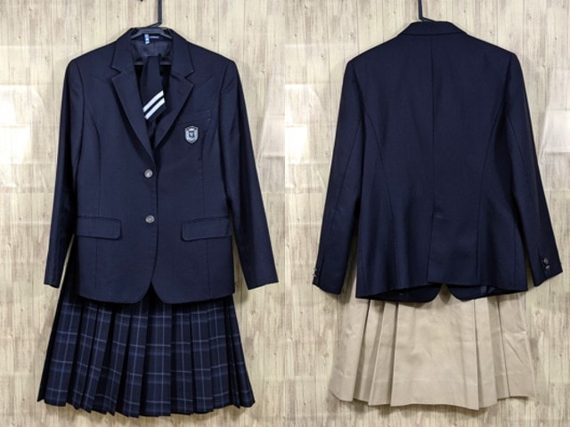 n42 京都 鴨沂高校 ブレザー+冬服スカート/yt3209【13LCF】