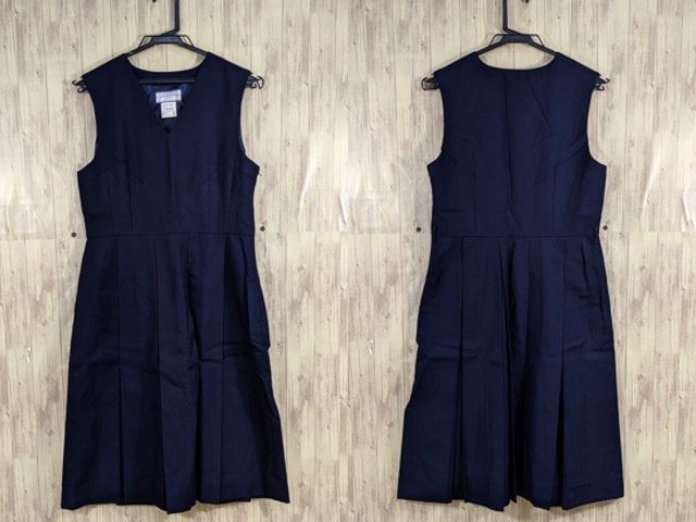 中学校?? 高校?? ジャンパースカート(紺 サイズ155AS)/yt3405【5SWD】