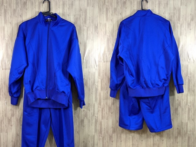 T1717 神奈川県 橋本高校 体操服 体操着 ハーフパンツ+長袖ジャージ上下/yt3449【4ELW】